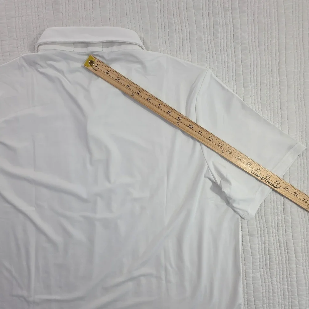 Ralph Lauren RLX Performance Golf Polo Wicking Men's XL White NEW Tennis NWT